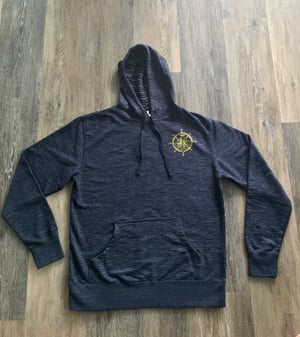 Image of "Compass Rose" Pullover Heather Blue