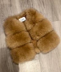 Image 1 of Tan fox fur gilet 