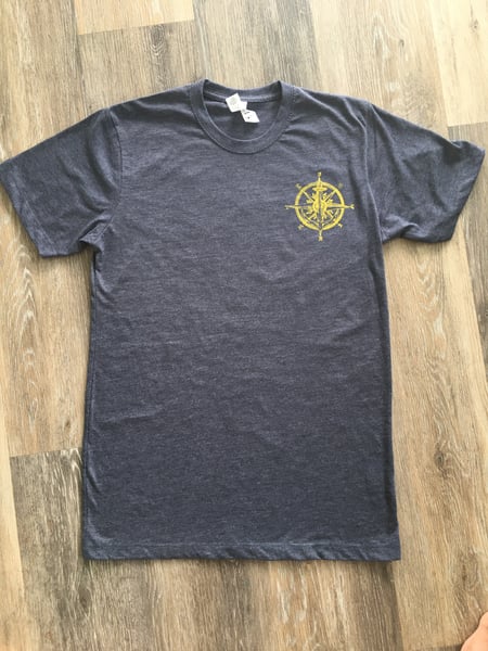 Image of Compass Rose T shirt  Midnight