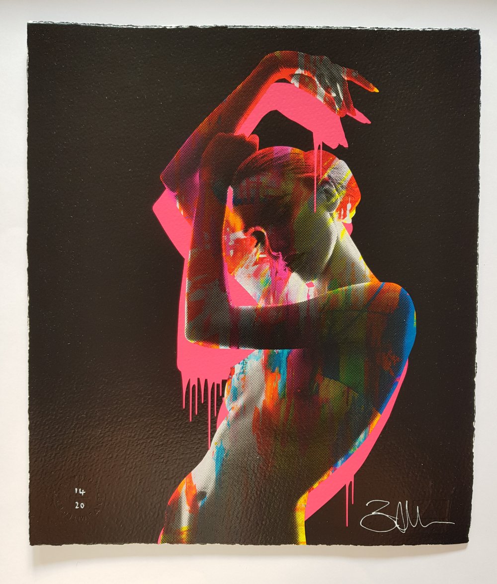 Image of BEN ALLEN - "NUDE GRAFFITI" - PRINT LTD EDITION 20 - 30CM X 35CM
