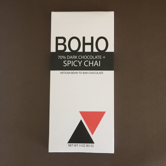 Image of Boho Chocolate 70% Dark Chocolate + Spicy Chai Bar