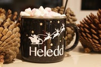 Image 2 of Personalised Enamel Christmas Mug