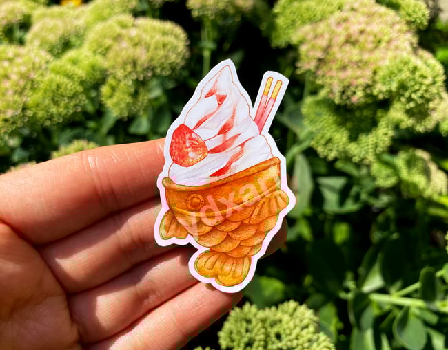 Taiyaki Ice Cream Stickers