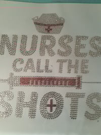 Image 1 of Nurses Call The Shots Bling Hoodie