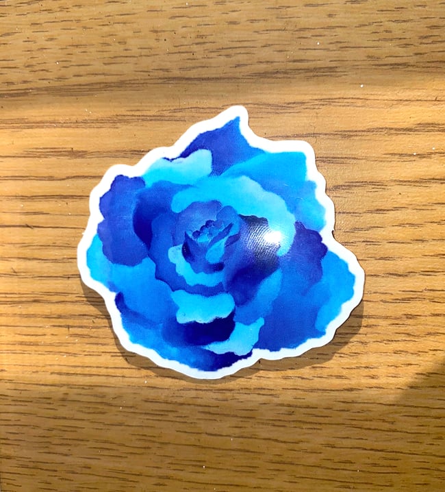 Blue Rose Sticker 