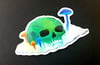 In The Clouds Skull Sticker