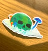 In The Clouds Skull Sticker