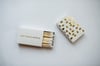 Cream Gold Foil Mini Matchbox