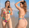 Tawny - Floral Thong Bikini Set