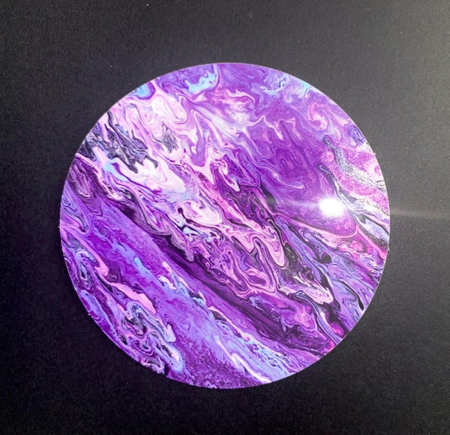 Purple Pour Sticker