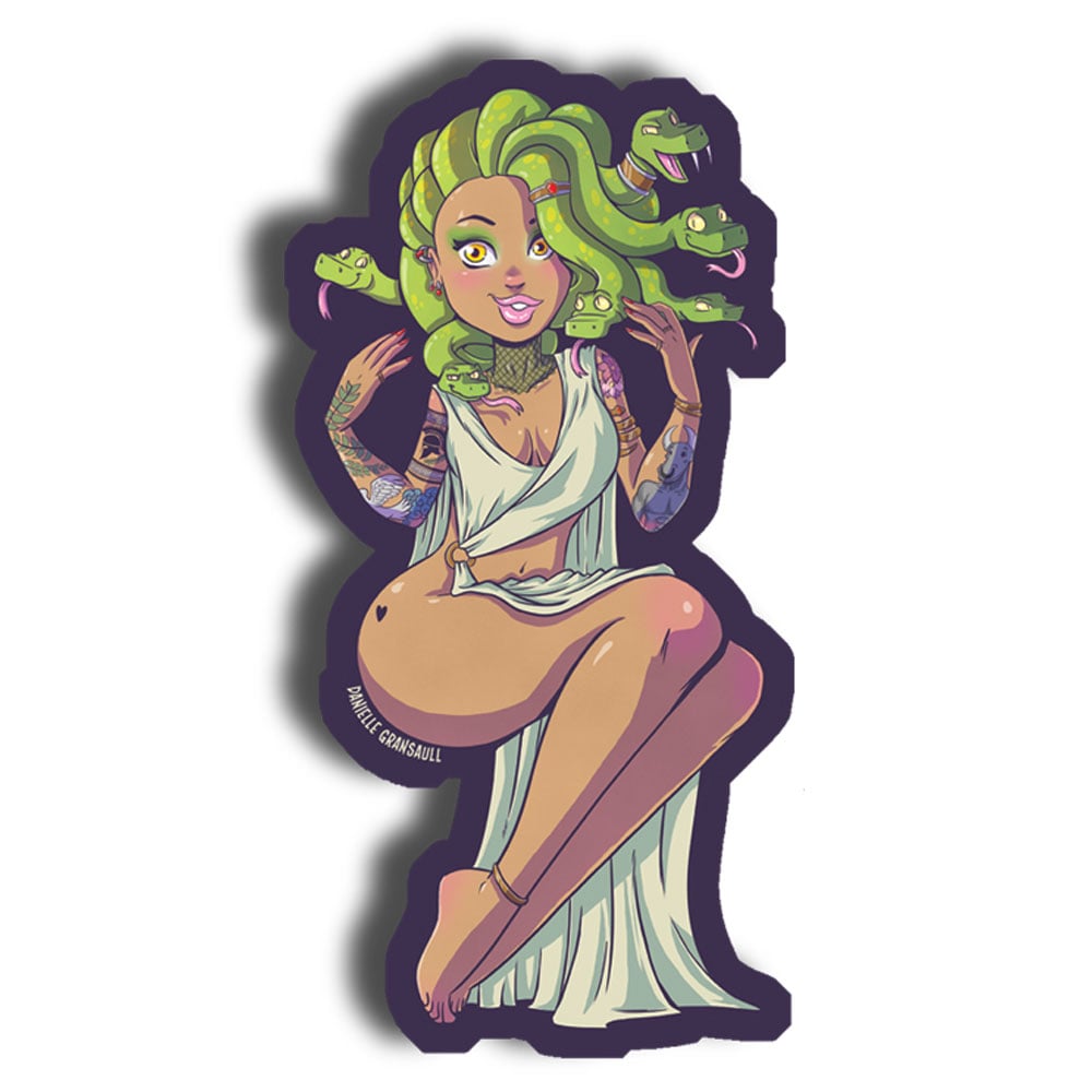 Tattooed Medusa Sticker