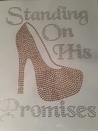 Image 1 of Standing On His Promises Bling Tee