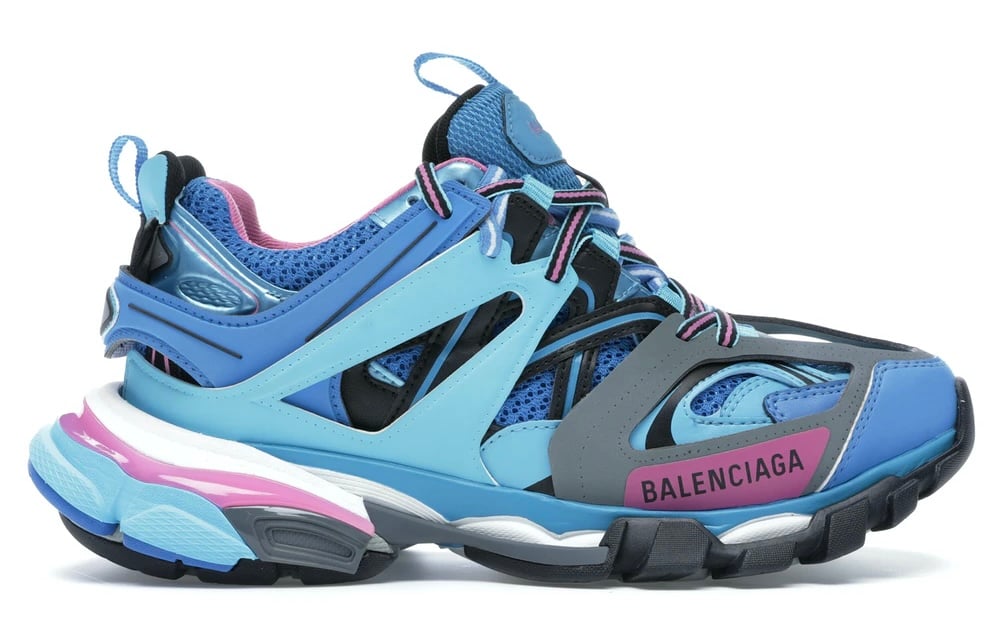 balenciaga track blue
