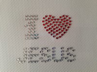 Image 1 of I Love Jesus Bling Mask
