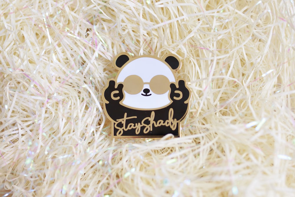 Image of Stay Shady Panda Enamel Pin