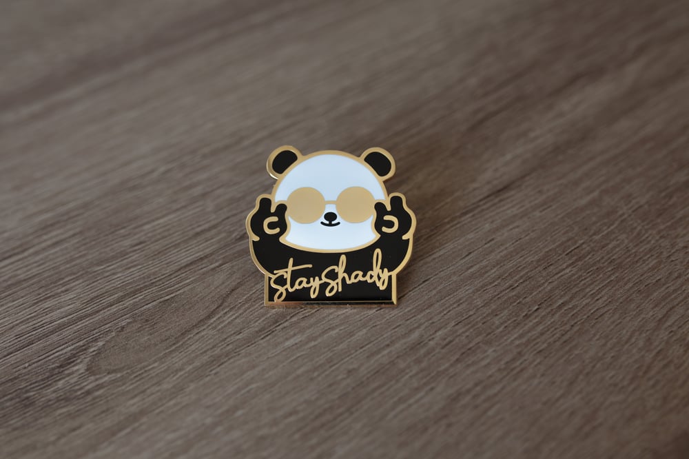 Image of Stay Shady Panda Enamel Pin