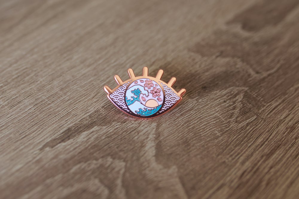 Image of Eye of the Wave Enamel Pin