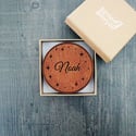 Woodcut Personalised Drinks Coaster Set