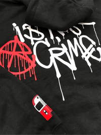 Image 3 of BLACK HOODIE “Is not a Crime”