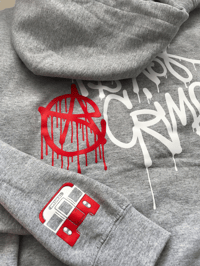 Image 2 of GREY HOODIE “Is not a Crime”