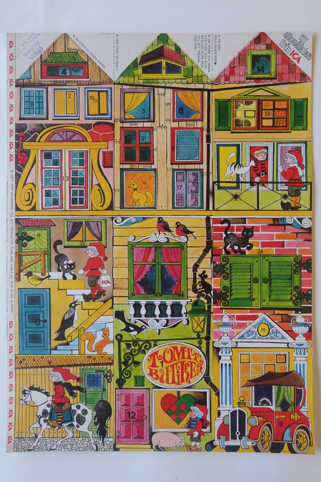 Vintage Advent Calendar House (ONLY 1 LEFT)