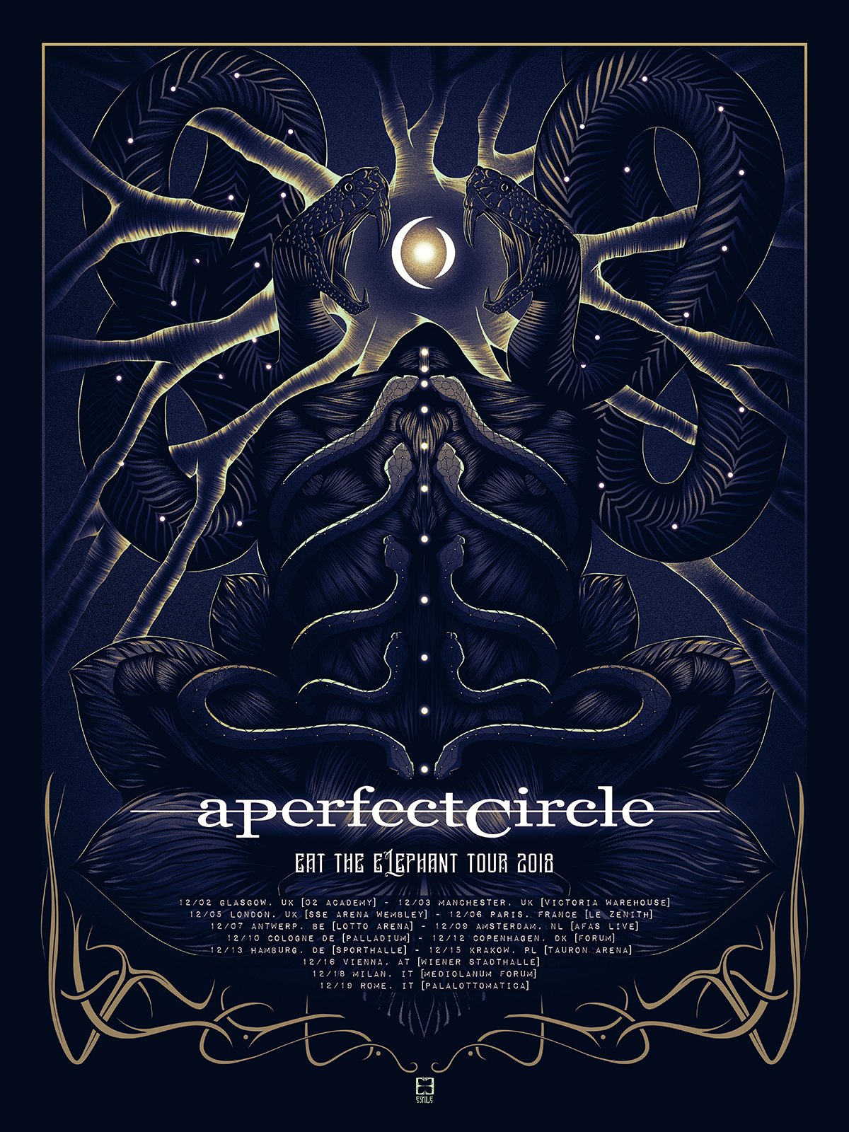 Image of A Perfect Circle Tour Poster 2018 