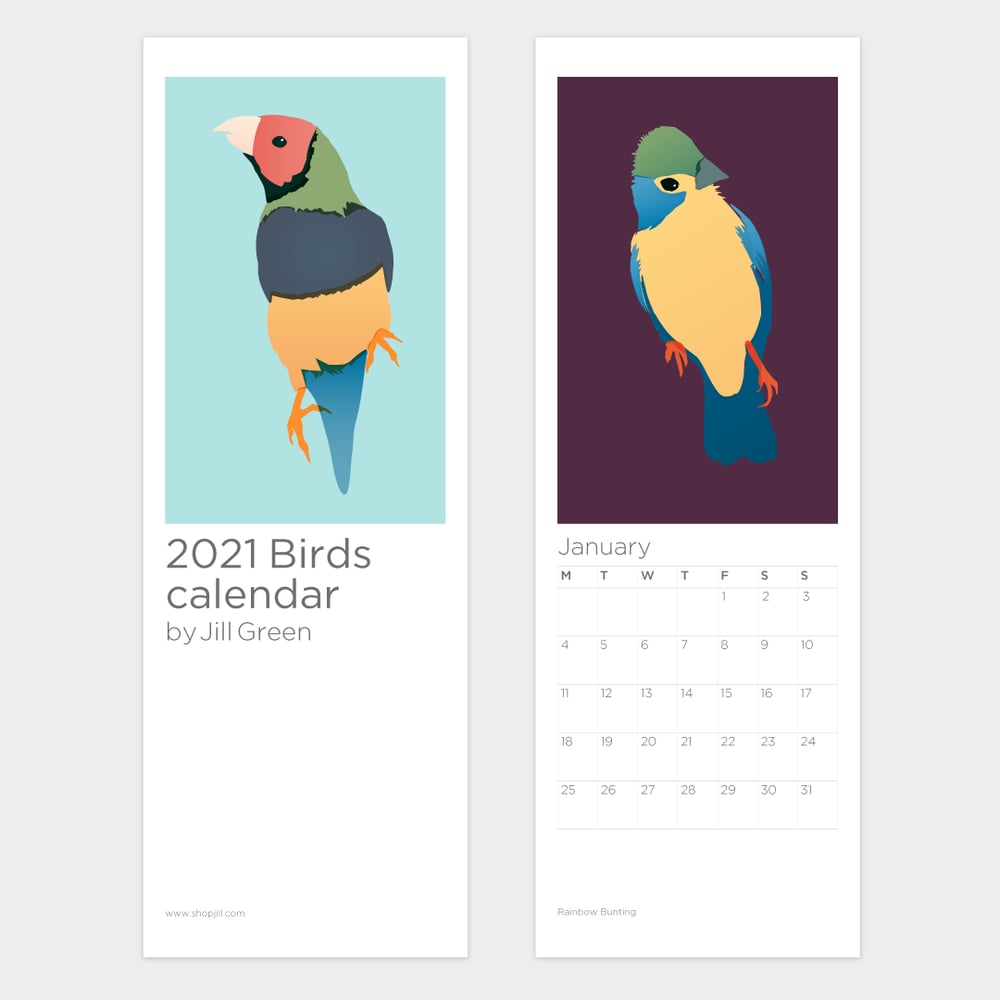 Image of Reissue! Birds Calendar 2022 (Includes Free UK Shipping!)