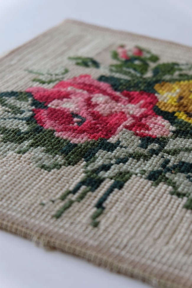 Vintage Square Cross-Stitch
