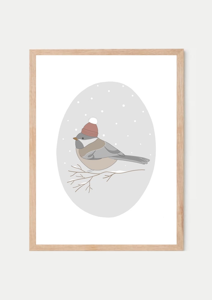 Image of Affiche - Oiseau d’hiver