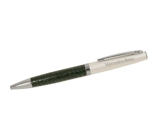 Image of  Pearl Finish Ballpoint with Leather Grip