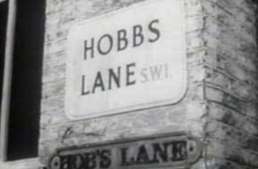 'Hobbs Lane' Road Sign