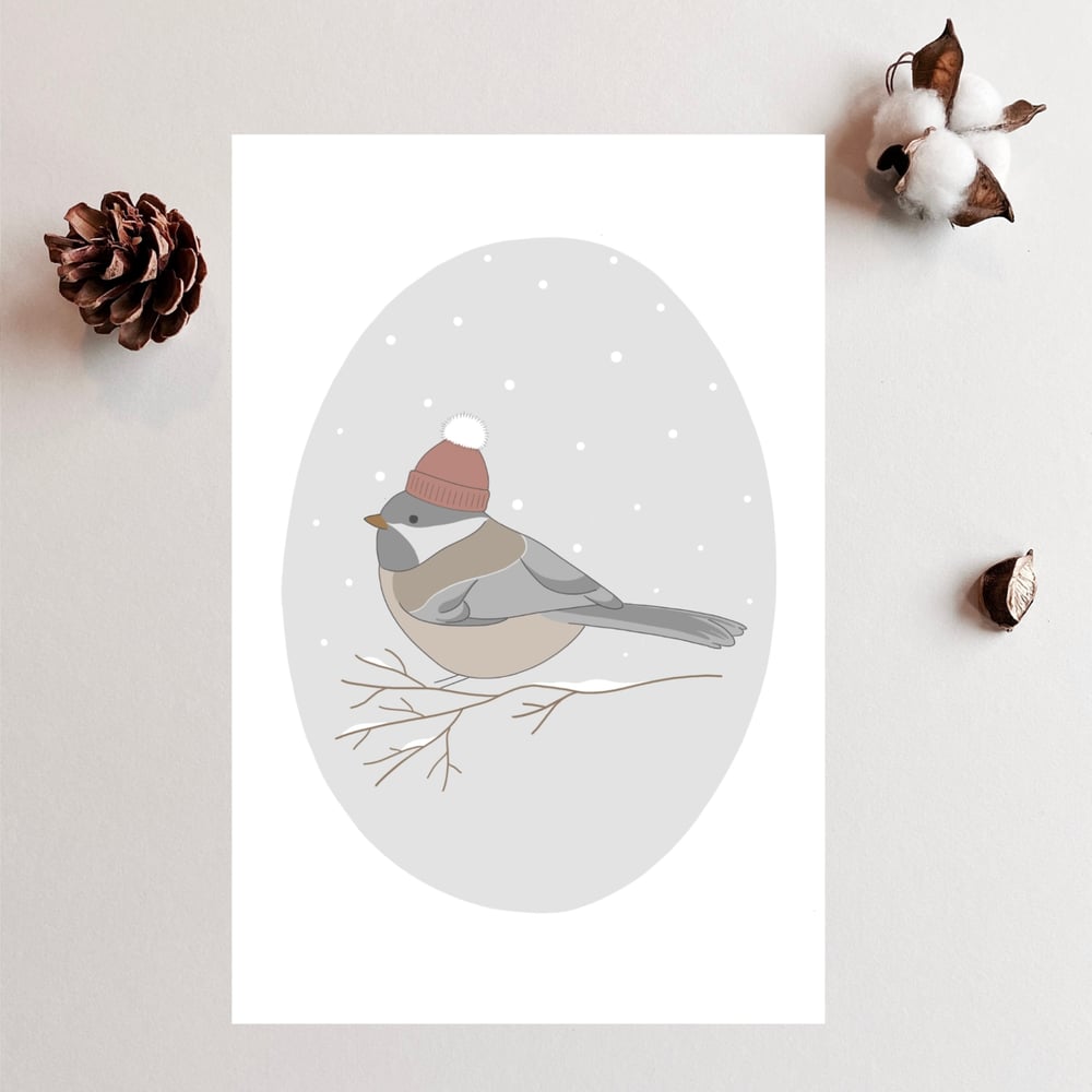 Image of Carte - Oiseau d’hiver 