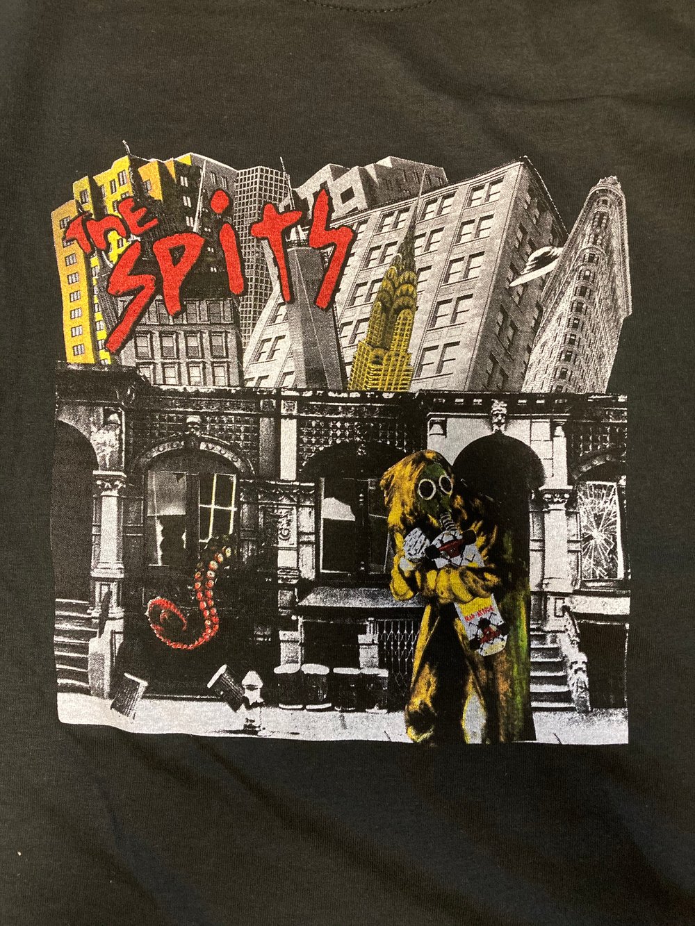 THE SPITS "UP ALL NGHT" 2 SIDED TOUR SHIRT, BLACK
