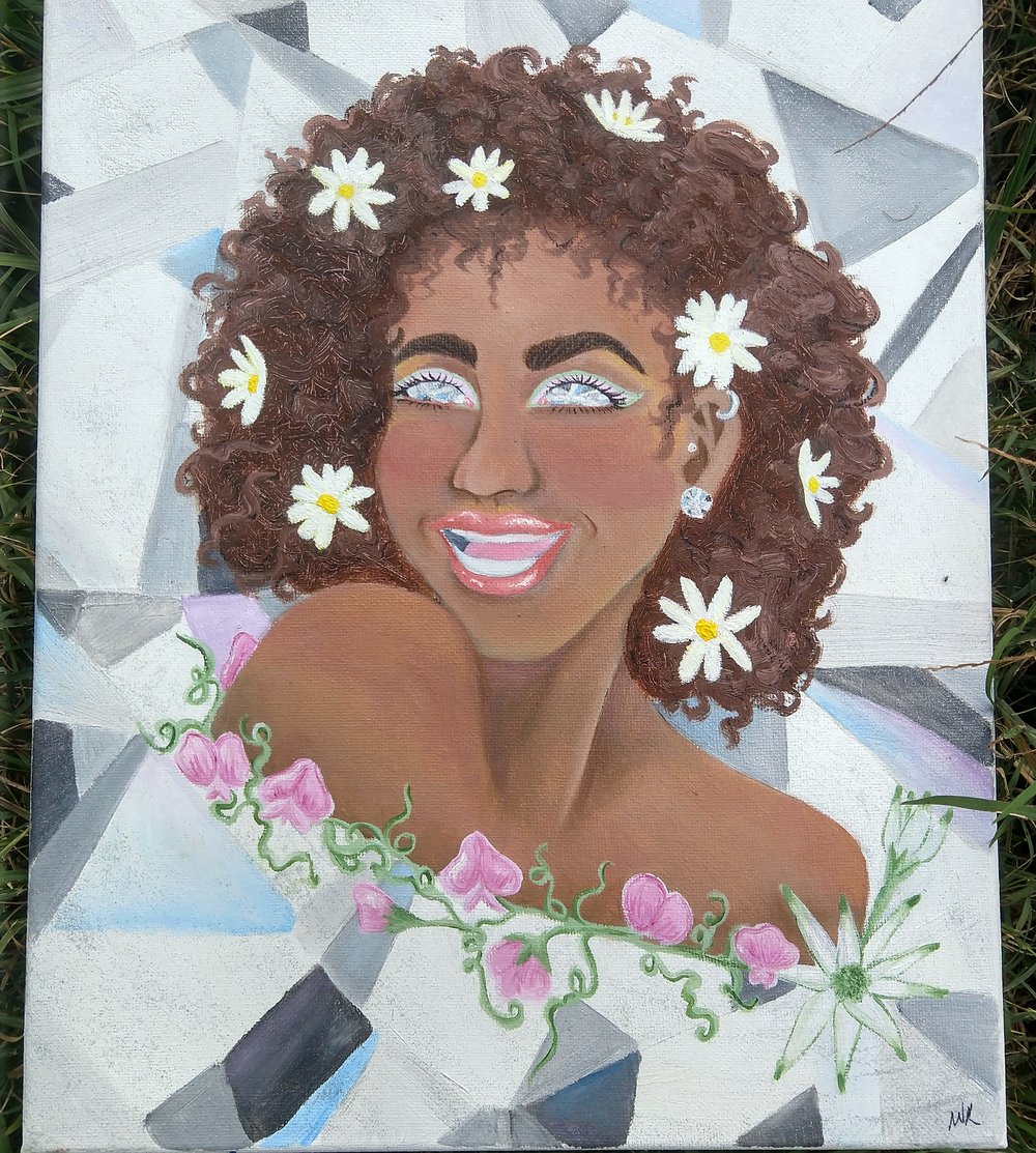 Image of April oil painting 