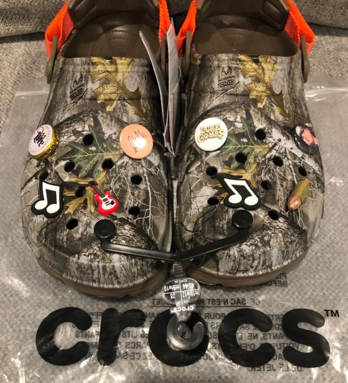 luke combs crocs charms