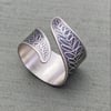 Sterling Silver Fern Ring