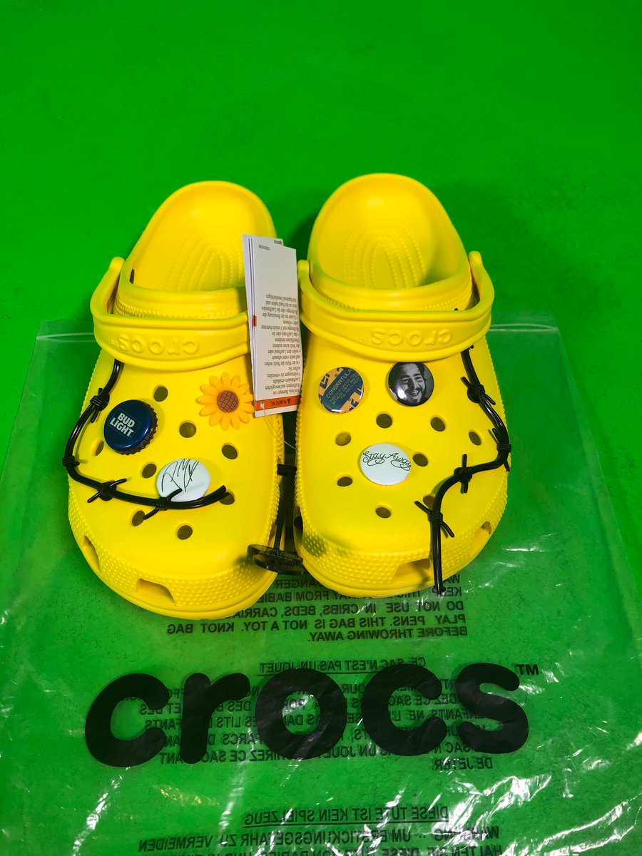 Post malone crocs size 12 hot sale