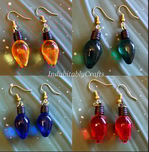 Christmas Light Earrings