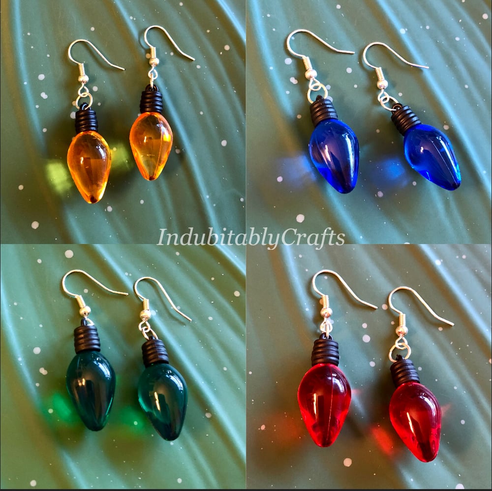 Christmas Light Earrings