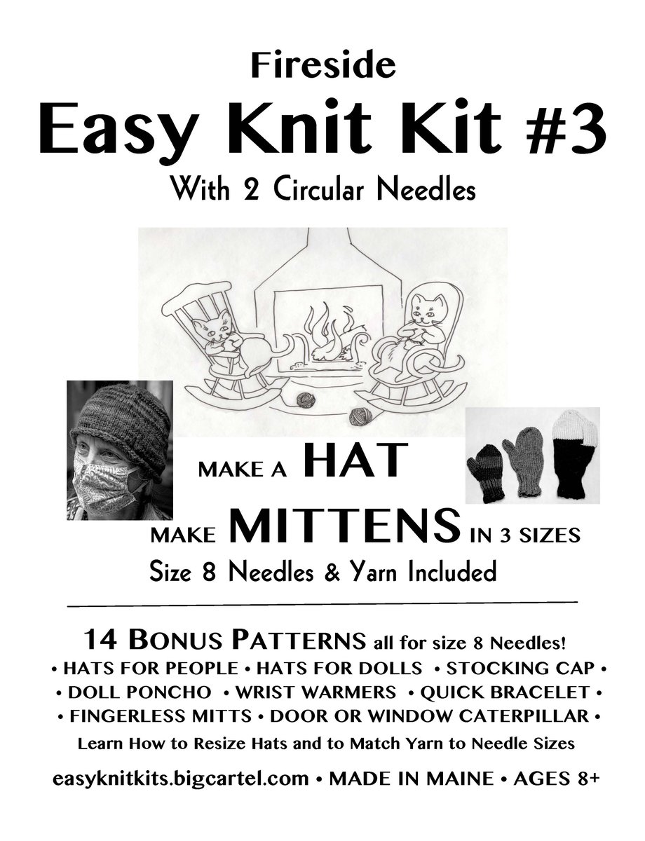 Yarmulke knit in the round easy knit kits