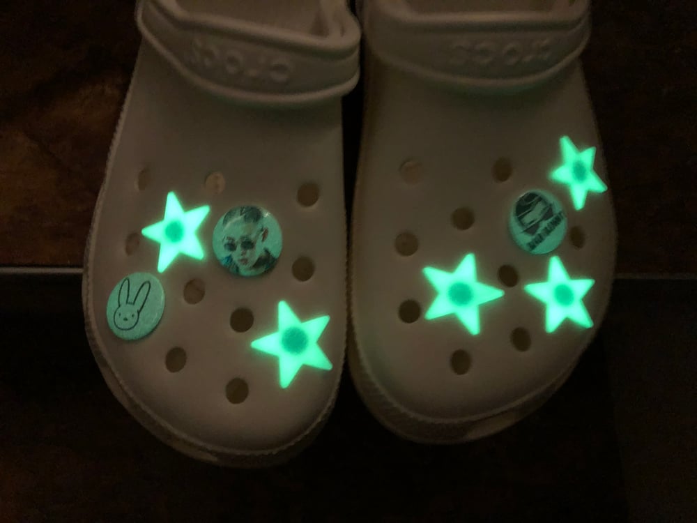 8 Bad Bunny Glow In The Dark Shoe Charms