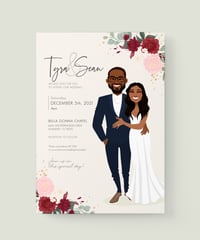 Image 2 of Wedding invitations set