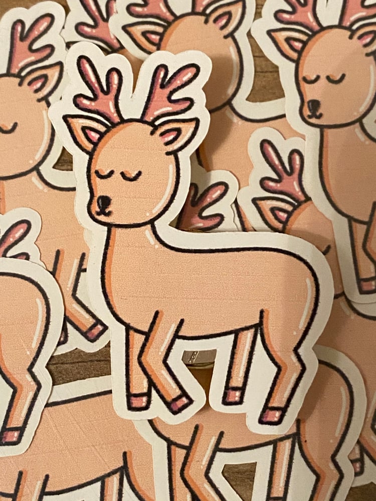 Image of Christmas reindeer stickers