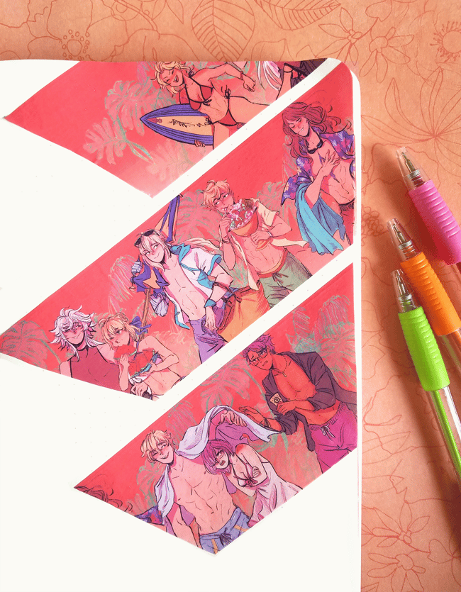 Fate/Grand Order Summer Knights Washi Tape