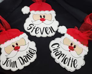 Image of Christmas - Santa name ornament