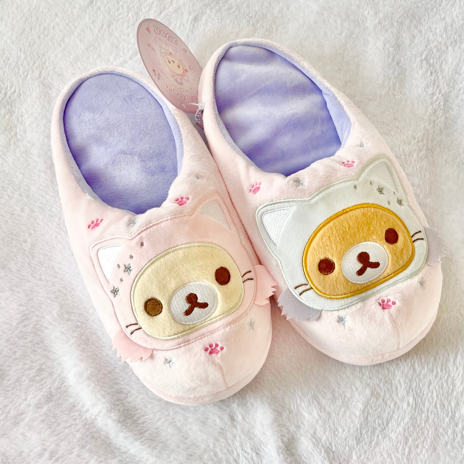 Rilakkuma/Korilakkuma Cat Slippers | Crochet.Kuma