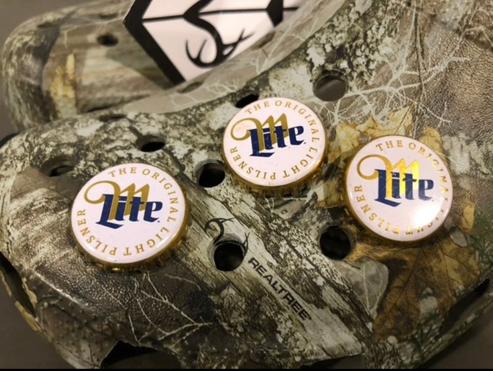 3 Luke Combs Miller Lite Bottle Cap Crocs Jibbitz