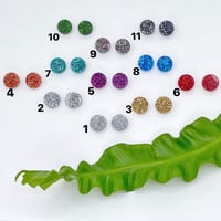 Image 2 of Třpytivé náušnice Circle mini 0,7cm