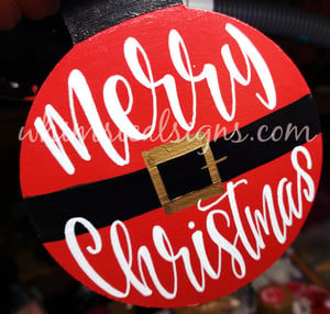 Image of Christmas ornament - Santa belt