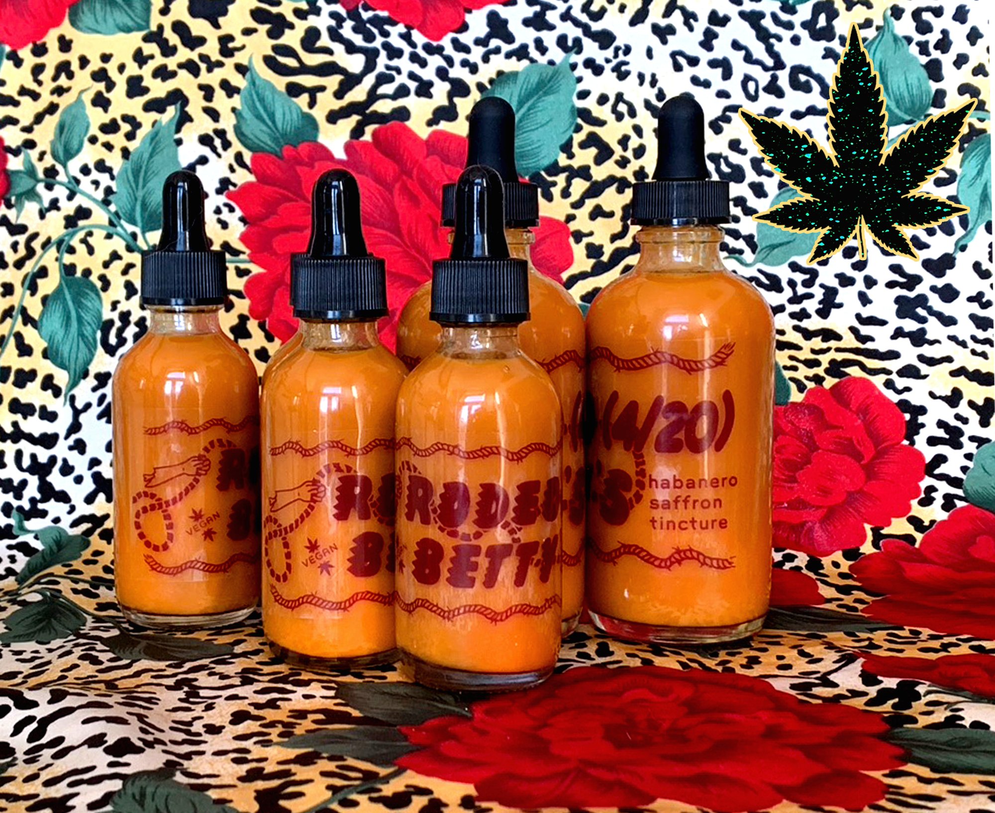 Image of rodeo betty's 4/20 habanero saffron tincture